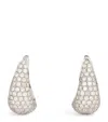 Anita Ko Small White Gold And Diamond Claw Earrings In White
