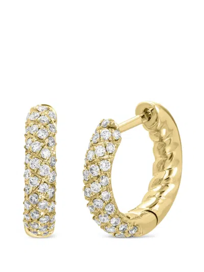 Anita Ko Small Zoe Diamond Huggie Earrings In White