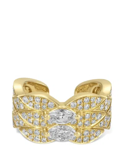 Anita Ko Talitha Diamond Ear Cuff In Orange