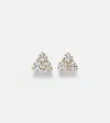 Anita Ko Trillion Medium 18kt Gold Earrings With Diamonds