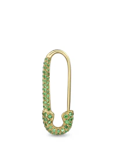 Anita Ko Tsavorite Safety Pin Earring In Gold
