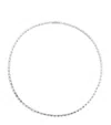 Anita Ko White Gold And Baguette Diamond Choker In White