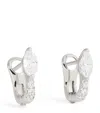 Anita Ko White Gold And Diamond Huggie Earrings In White
