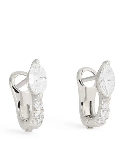 Anita Ko White Gold And Diamond Huggie Earrings