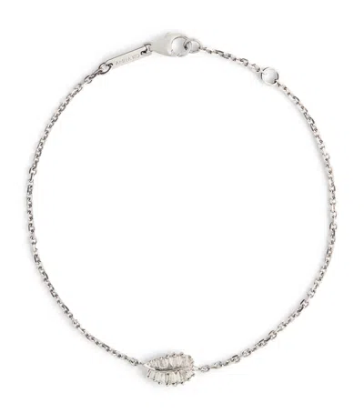 Anita Ko White Gold And Diamond Leaf Bracelet