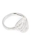 Anita Ko White Gold And Diamond Leaf Ring In White