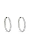 Anita Ko White Gold And Diamond Luna Hoop Earrings In White