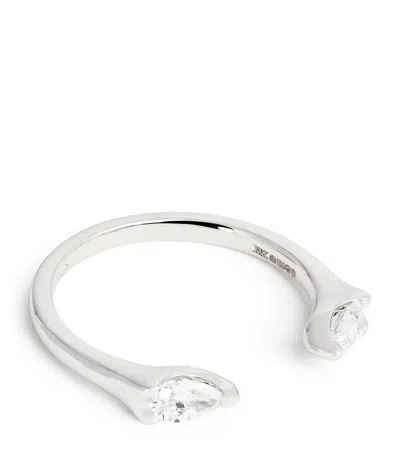 Anita Ko White Gold And Diamond Orbit Ring
