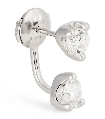 Anita Ko White Gold And Diamond Orbit Single Earring