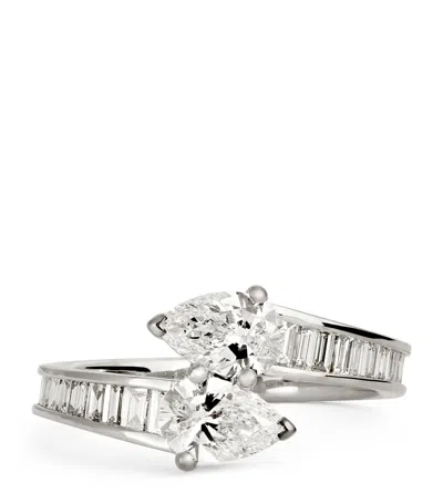 Anita Ko White Gold And Diamond Saturn Ring