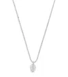 Anita Ko 18kt White Gold Palm Leaf Diamond Necklace In White