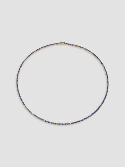 Anita Ko Women's Hepburn 18k Yellow Gold & Blue Sapphire Tennis Necklace
