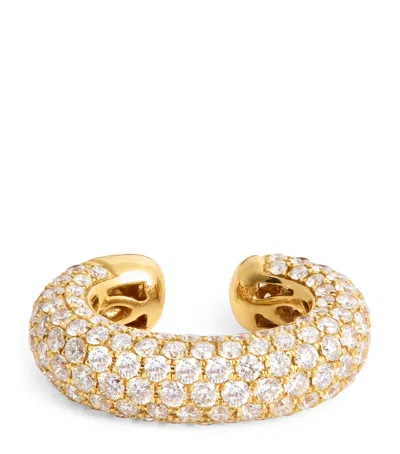 Anita Ko Yellow Gold And Diamond Cosmo Single Ear Cuff