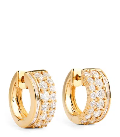 Anita Ko Yellow Gold And Diamond Lola Huggie Earrings
