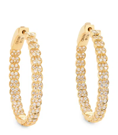 Anita Ko Yellow Gold And Diamond Luna Hoop Earrings