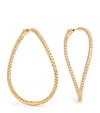 Anita Ko Yellow Gold And Diamond Twisted Hoop Earrings In Gold