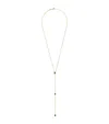 Anita Ko Yellow Gold And Emerald Lariat Necklace In Gold