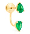 Anita Ko Yellow Gold And Emerald Orbit Single Earring In Gold