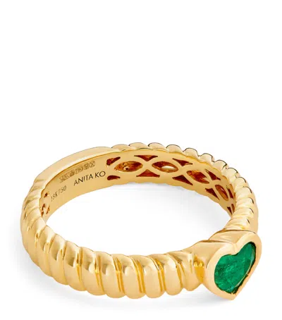 Anita Ko Yellow Gold And Emerald Zoe Ring