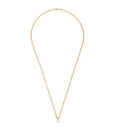 Anita Ko Yellow Gold And Pear Diamond Chain Necklace