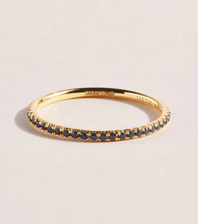 Anita Ko Yellow Gold And Sapphire Eternity Ring