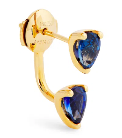 Anita Ko Yellow Gold And Sapphire Orbit Necklace