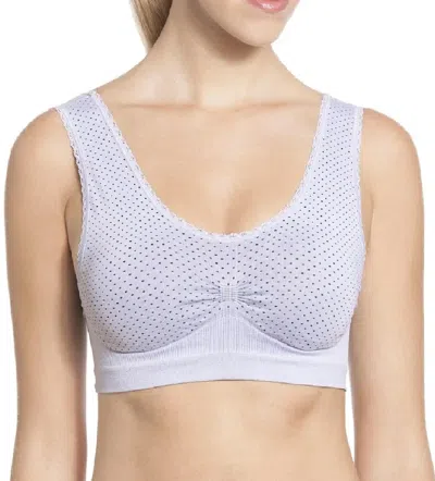 Anita Seamless Maternity Bustier In Silver Grey In White