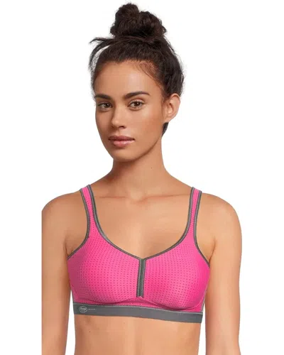 Anita Women's  Performance Sports Bra Pink Stretch Maximum Support Gbo729