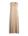 Anitiè Woman Maxi Dress Beige Size 8 Viscose, Elastane In Beige