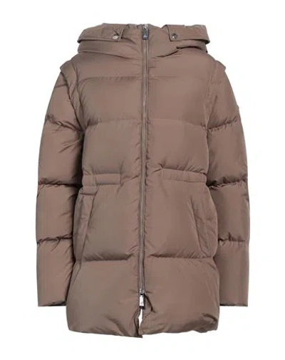 Anitroc Woman Puffer Khaki Size L Polyester