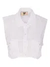 Aniye By White Alpha Crop Top In White