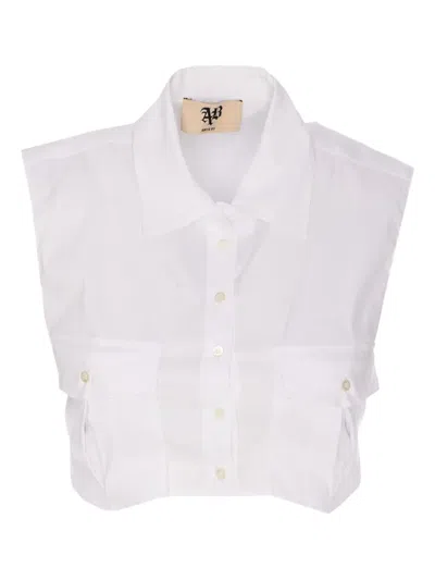 Aniye By Alpha Blouse In White