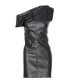 Aniye By Asymmetric Leather-effect Dress In Black