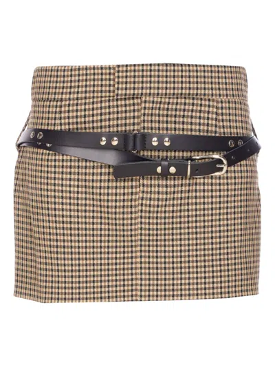 ANIYE BY BELTED MINI SKIRT