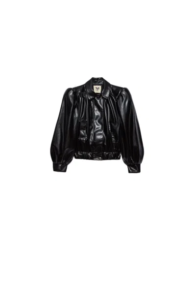 Aniye By Bomber Woman  Crop Cutting In Black