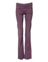 Aniye By Brown High Waisted Flared Cut Pants In Purple