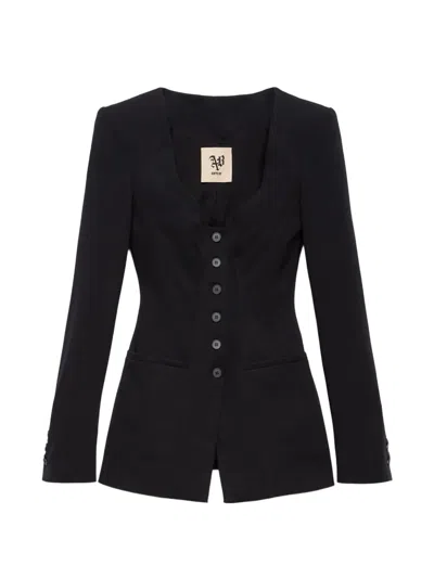 Aniye By Bustier Button-fastening Jacket In Black