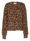 Aniye By Button Long-sleeved Sweater In Brown