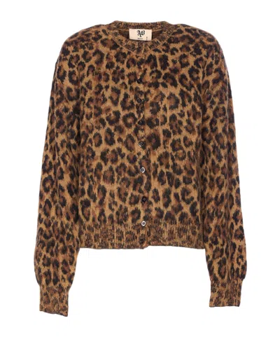 Aniye By Button Long-sleeved Sweater In Brown