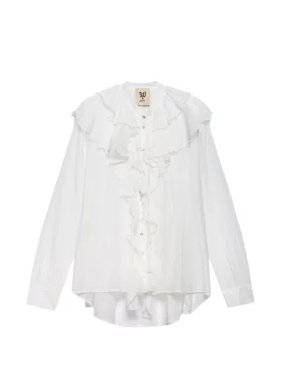 Aniye By Carmen Ruffled Top In White