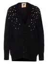 Aniye By Chantel Knitted Cardigan In Schwarz