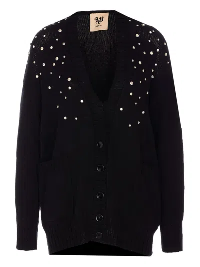 Aniye By Chantel Knitted Cardigan In Schwarz