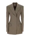 Aniye By Check Pattern Blazer In Brown