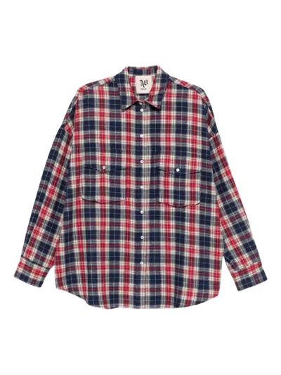 Aniye By Check Pocketed Shirt In Blue