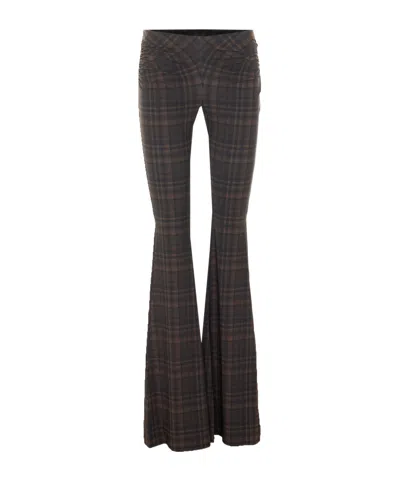 Aniye By Checked Casual Trousers In Brown