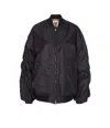 Aniye By Zippered Long-sleeved Casual Jacket In Black