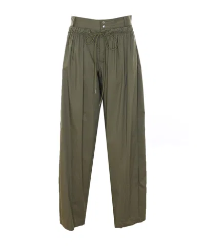 Aniye By Costanza Drawstring-waist Trousers In Green