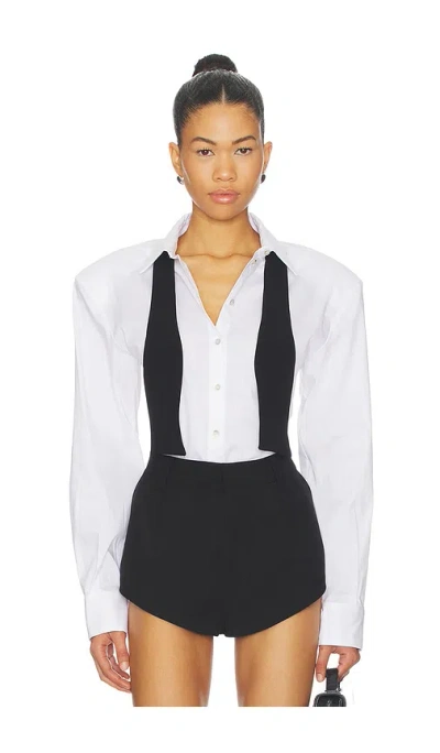 Aniye By Costanza Smoking Shirt In Blanc