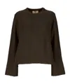 Aniye By Crew Neck Long Sleeve Sweater In Brown