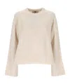 Aniye By Crew Neck Long Sleeve Sweater In Neutral
